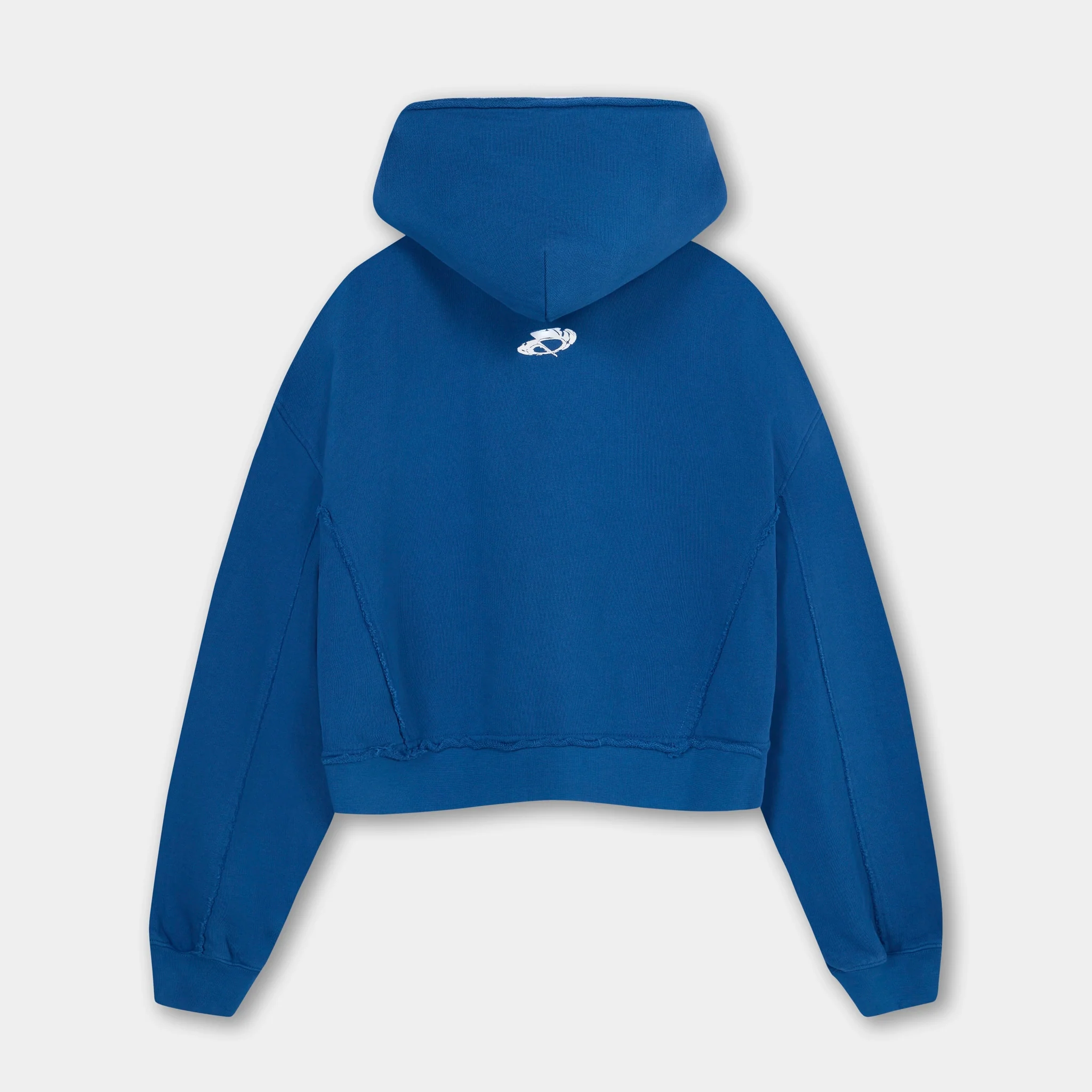 Core Cropped Hoodie - Marina Blue - Image 3