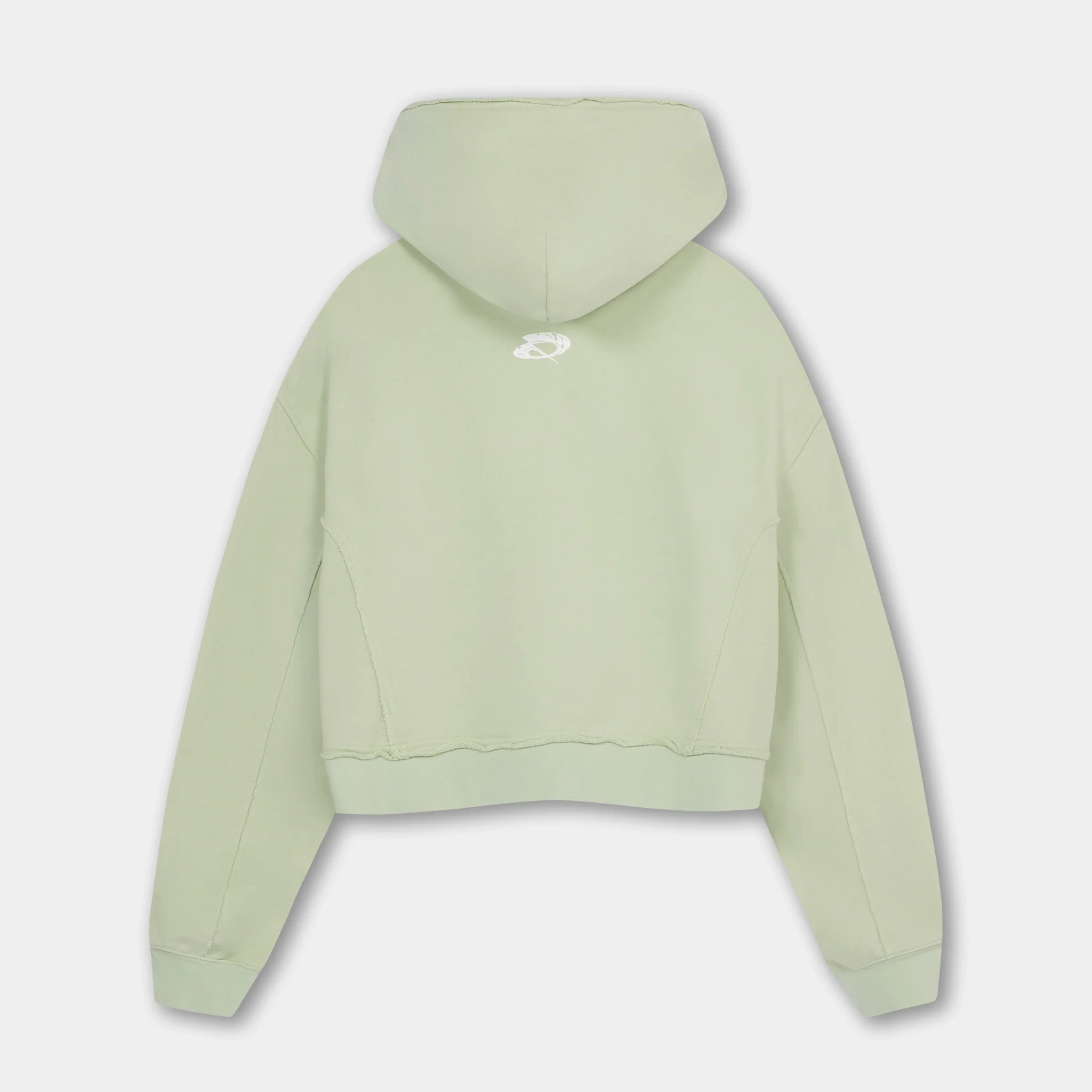 Core Cropped Hoodie - Sage - Image 3