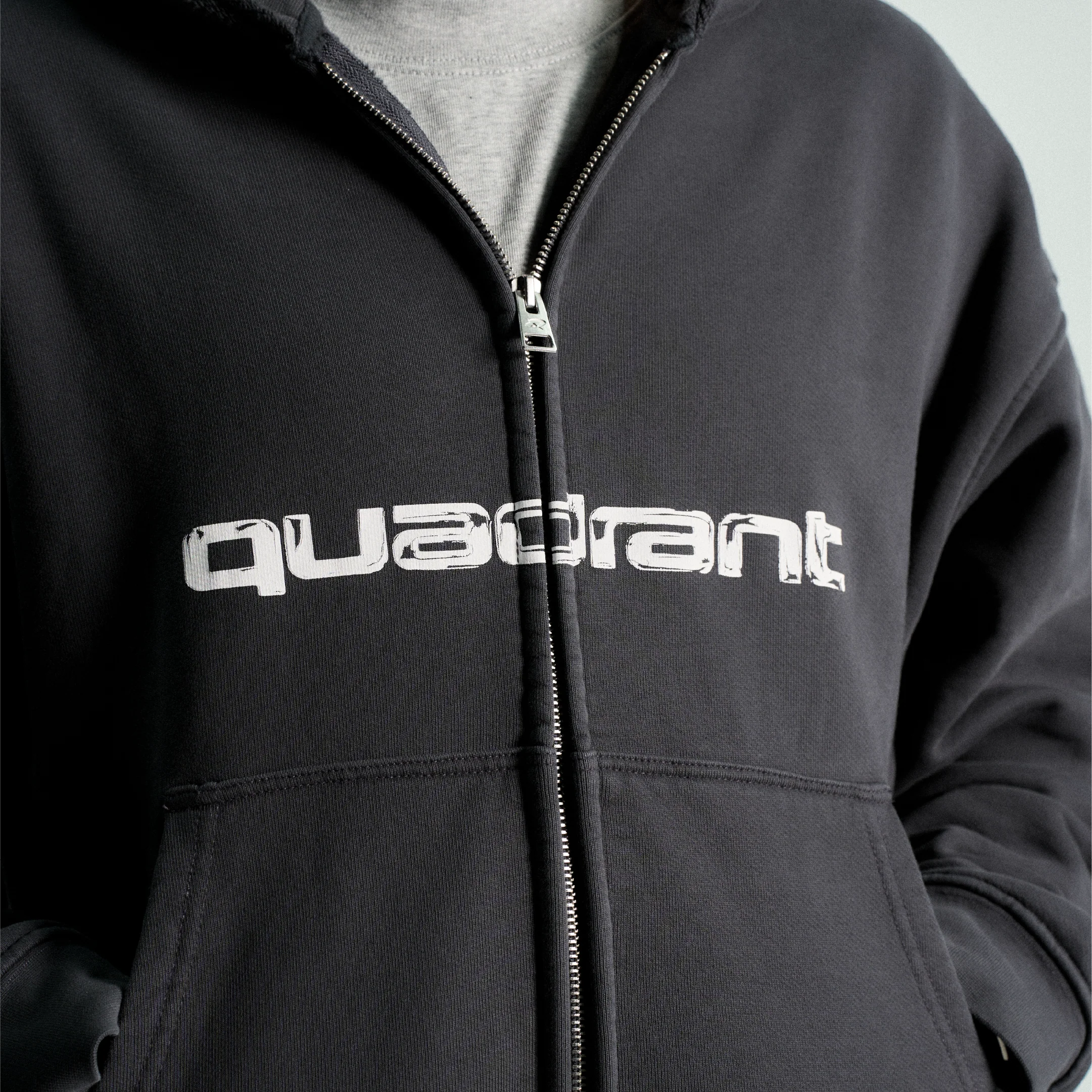 Core Zip Hoodie - Off Black - Image 5