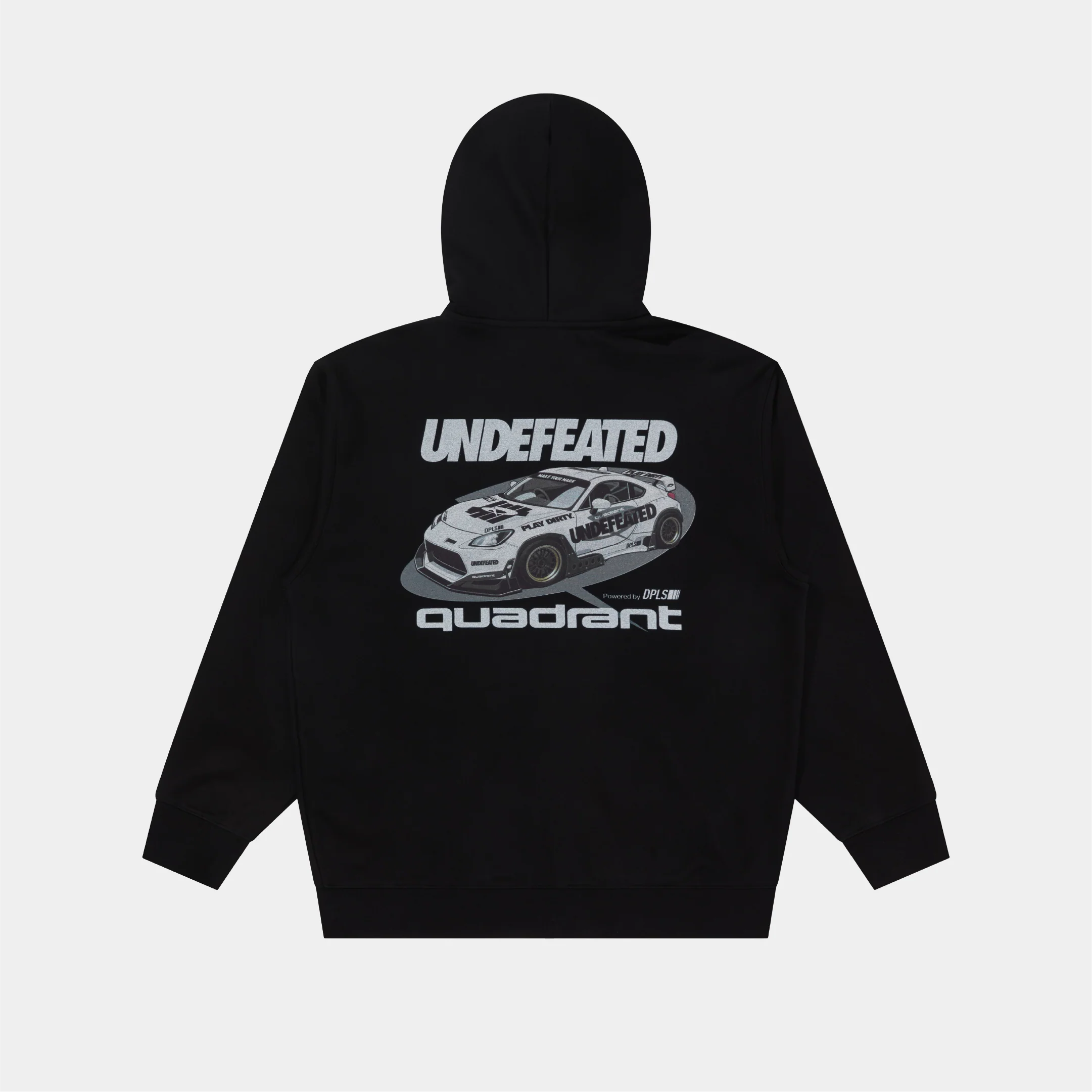 Quadrant x Undefeated Hoodie Black - Image 3