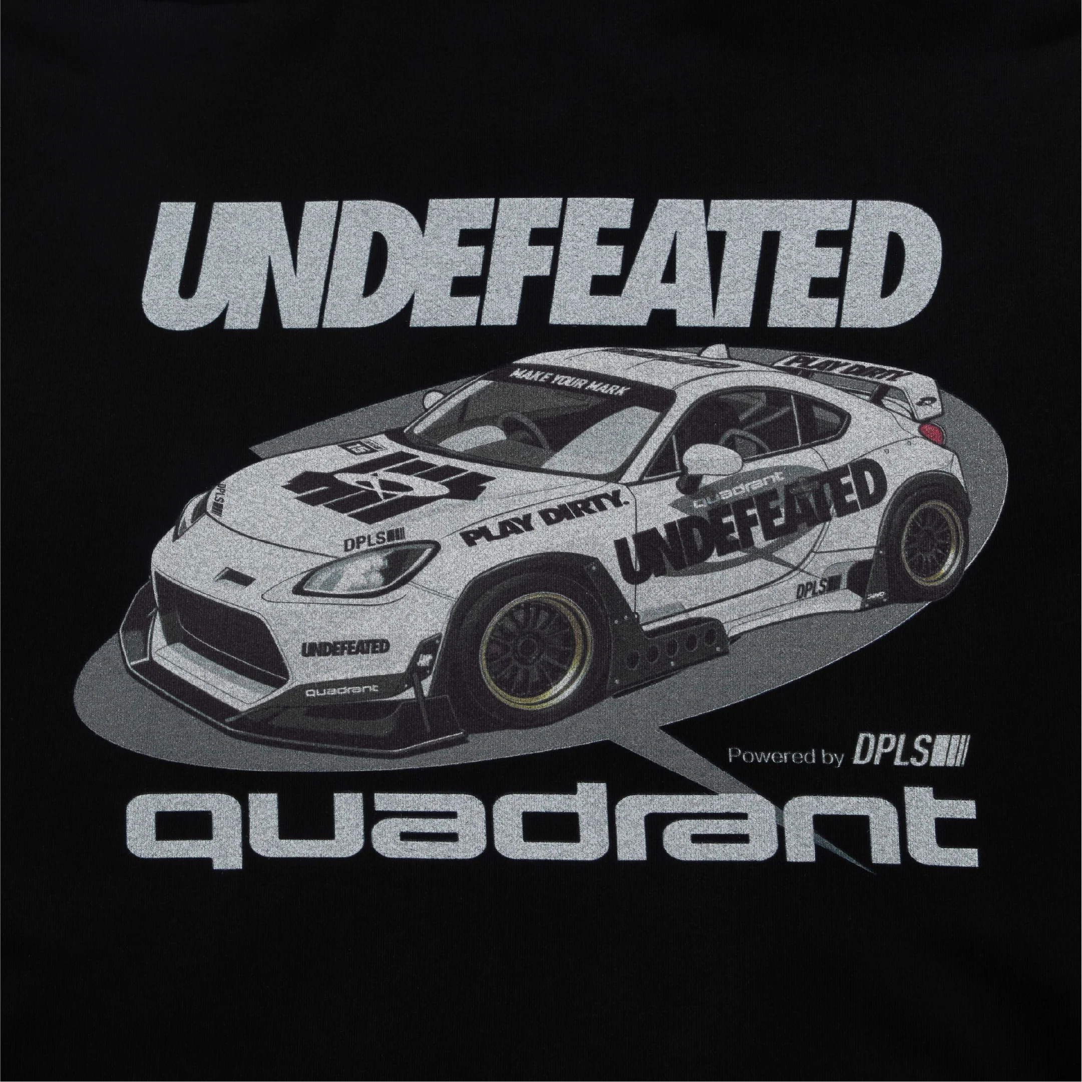 Quadrant x Undefeated Hoodie Black - Image 5
